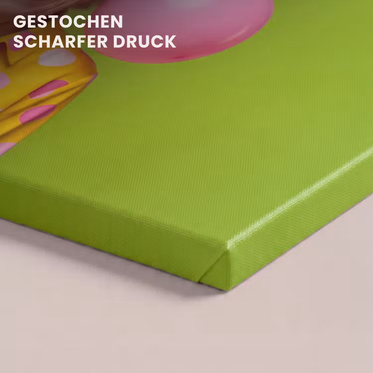 Mens - Ballonnen - Feest - Kleurrijk - Roze canvas 2cm klein -closeup_print_DE
