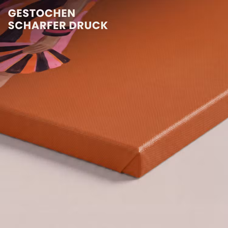 Mensen - Duo - Mode - Illustratie - Kleurrijk canvas 2cm klein -closeup_print_DE