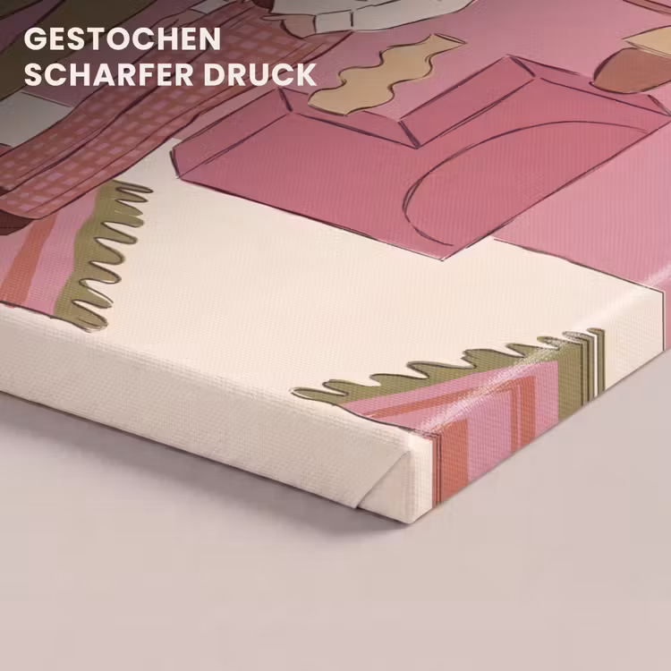Mensen - Mannen - Hoeden - Retro - Interieur canvas 2cm klein -closeup_print_DE