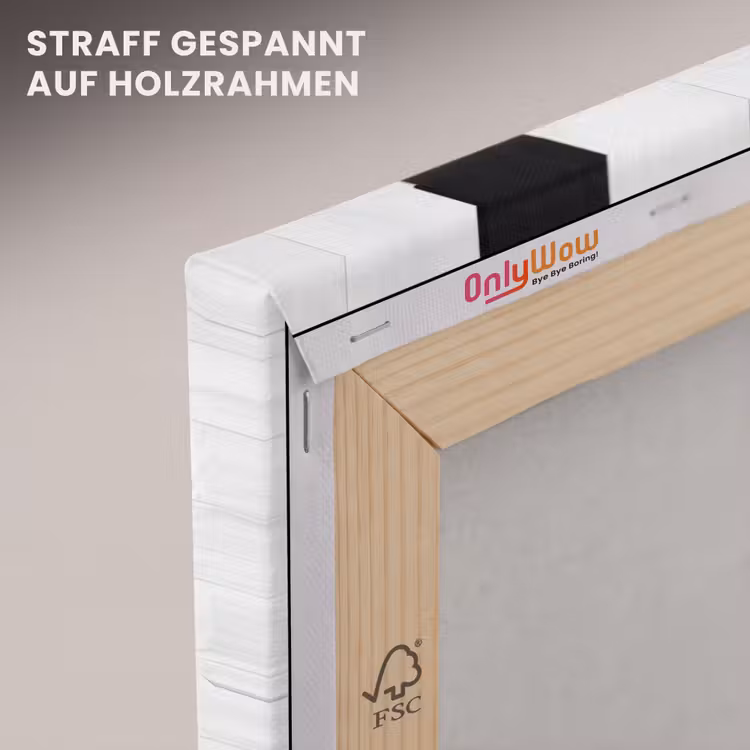 Mensen - Schaduw - Dans - Zwart-wit - Liefde canvas 2cm klein -uniquesellingpoint_afwerking-onlywow_DE
