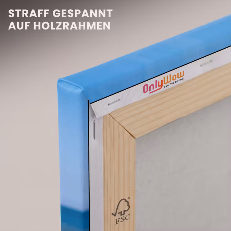 Mensen - Strand - Zomer - Recreatie - Kleurrijk canvas 2cm klein -uniquesellingpoint_afwerking-onlywow_DE