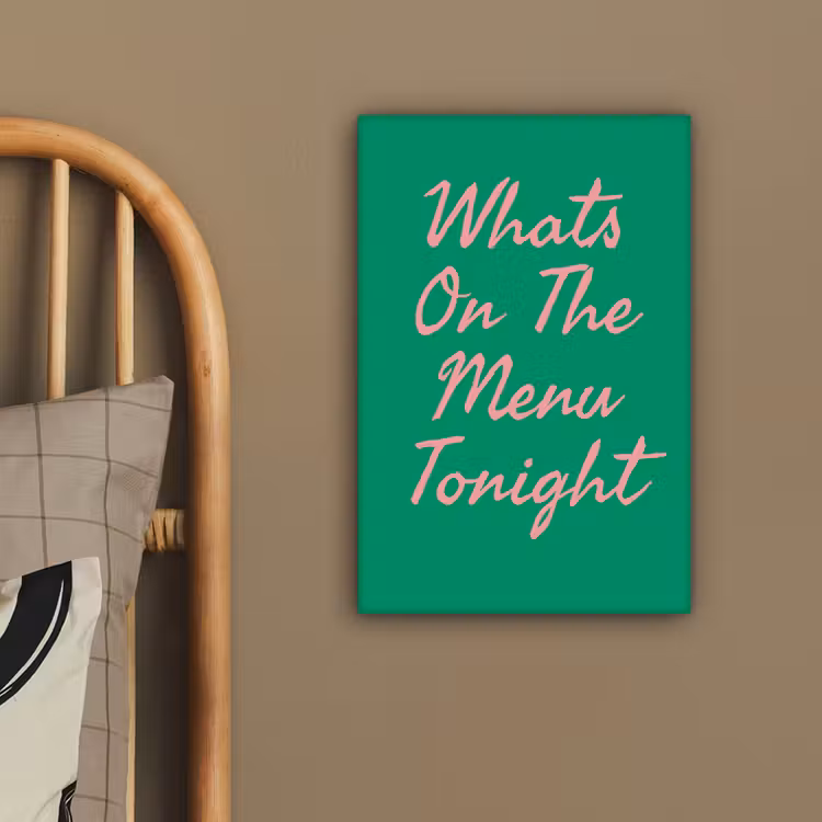 Menu - Quote - Roze canvas 2cm klein -sfeer6
