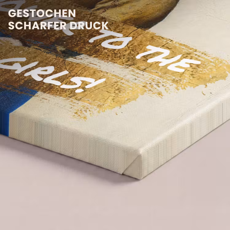 Melkmeisje - Goud - Quotes - Schilderij - Oude meesters canvas 2cm klein -closeup_print_DE