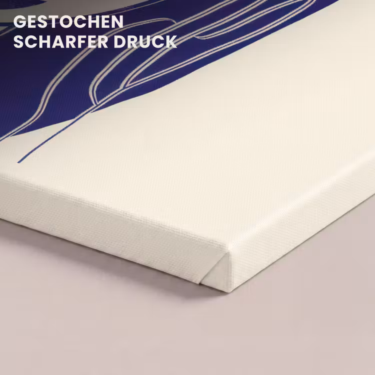 Minimalistisch - Gezicht - Hand - Oranje - Blauw canvas 2cm klein -closeup_print_DE