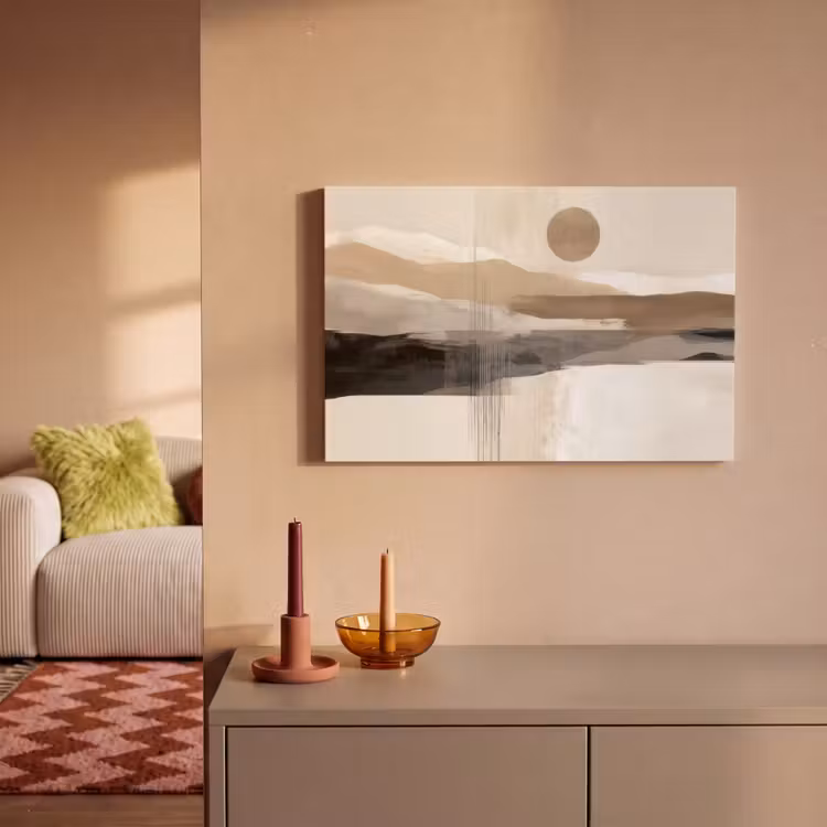 Minimalistisch - Landschap - Dimensie canvas 2cm klein -sfeer1