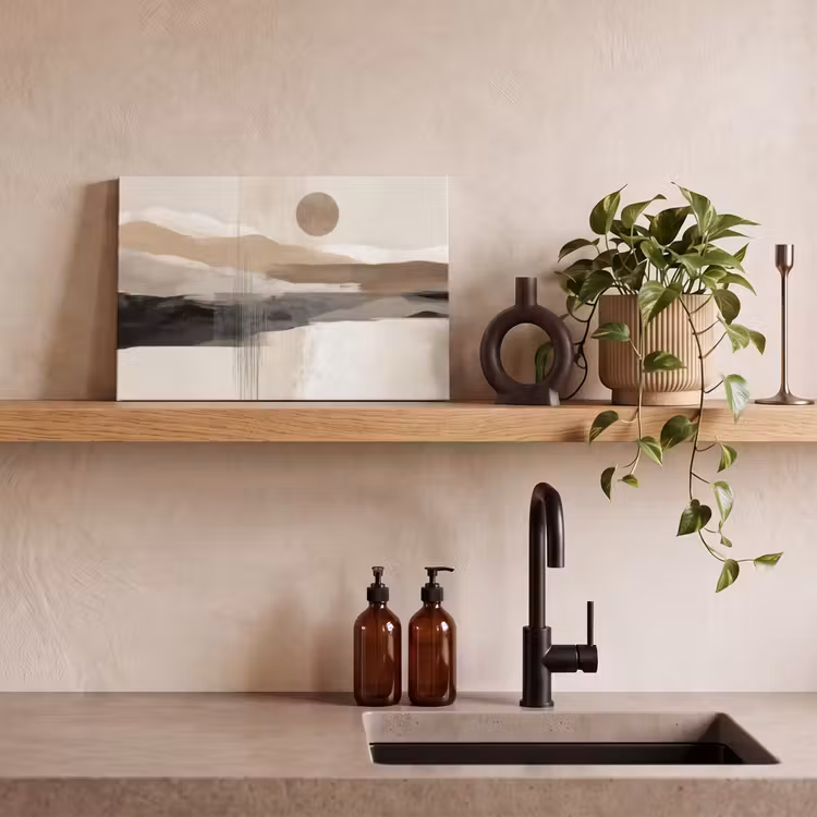Minimalistisch - Landschap - Dimensie canvas 2cm klein -sfeer6
