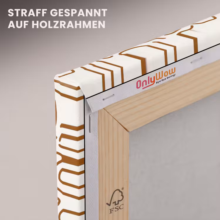 Minimalistisch - Patroon - Terracotta canvas 2cm klein 34 -uniquesellingpoint_afwerking-onlywow_DE