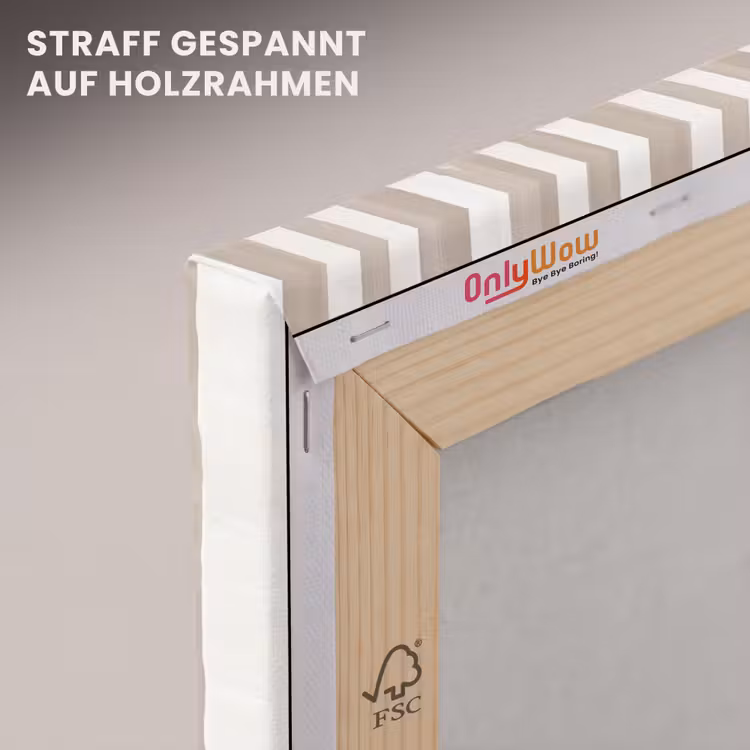 Minimalistisch - Strepen - Beige canvas 2cm klein 34 -uniquesellingpoint_afwerking-onlywow_DE