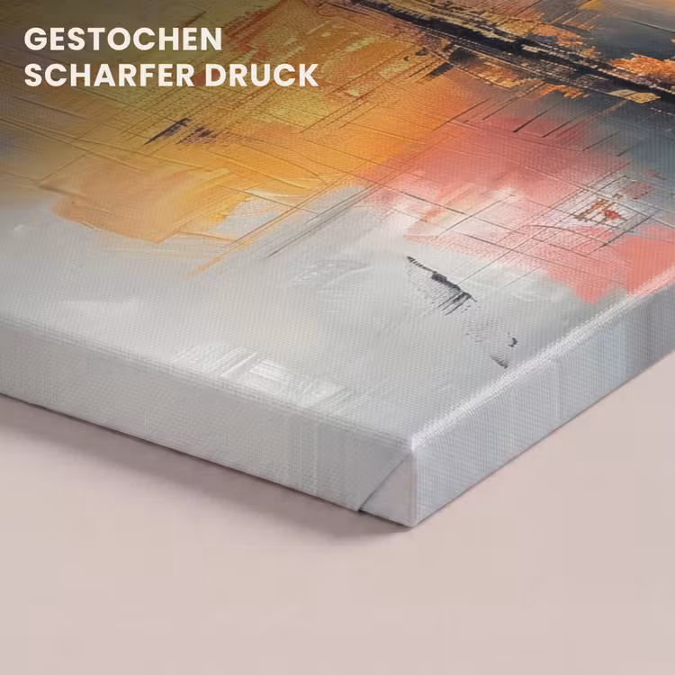 Modern - Abstract - Goud - Roze canvas 2cm klein -uniquesellingpoint_afwerking-onlywow_DE