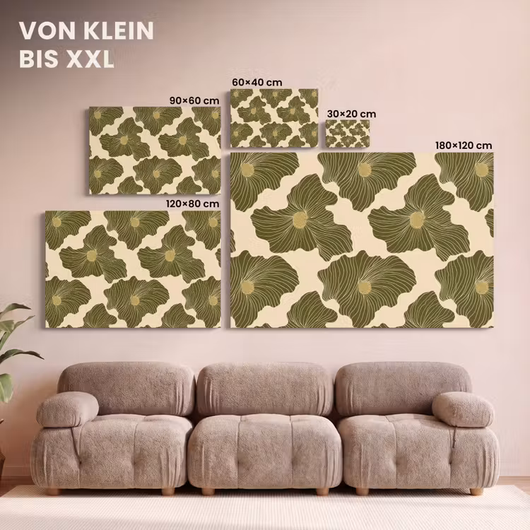 Modern - Abstract - Groen canvas 2cm klein 34 -Xsfeer8_DE