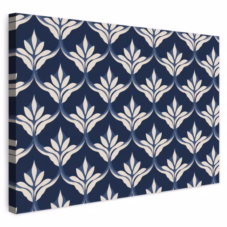 Modern - Ontwerp - Blauw canvas 2cm klein 34 -3d
