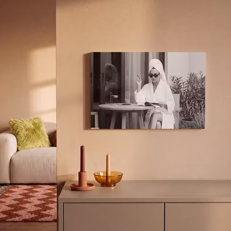 Modern - Vrouw - Zwart - Wit canvas 2cm klein -sfeer1
