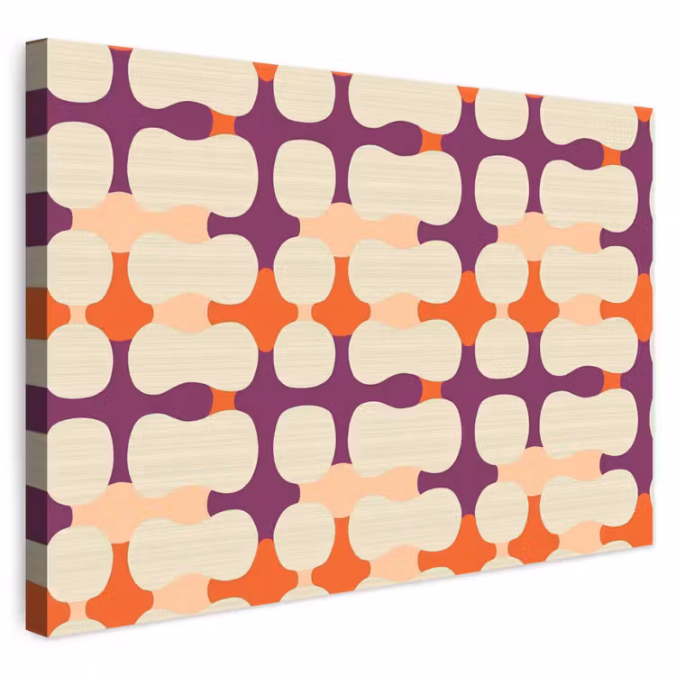 Modern - Patroon - Kleurrijk canvas 2cm klein 34 -3d