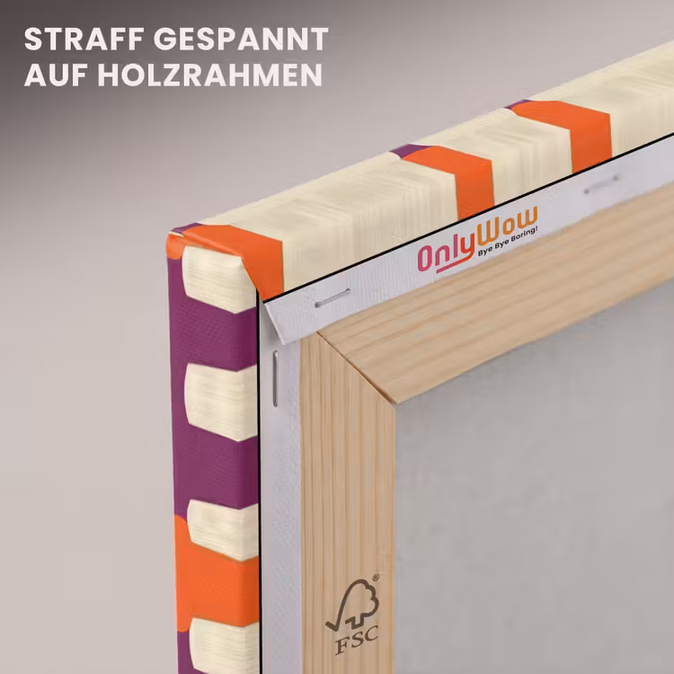 Modern - Patroon - Kleurrijk canvas 2cm klein 34 -uniquesellingpoint_afwerking-onlywow_DE