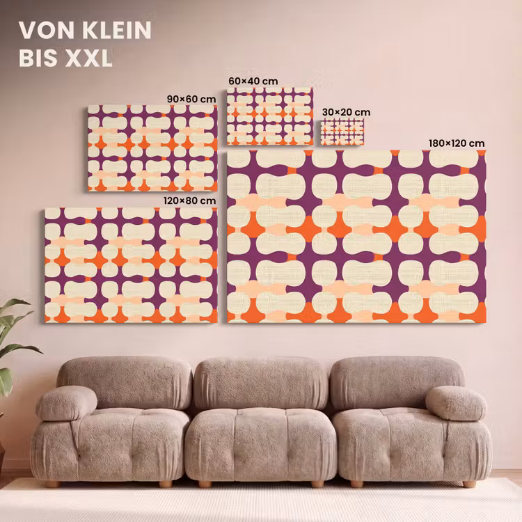 Modern - Patroon - Kleurrijk canvas 2cm klein 34 -Xsfeer8_DE