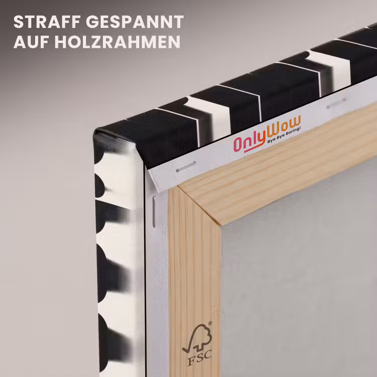 Modern - Patroon - Zwart canvas 2cm klein 34 -uniquesellingpoint_afwerking-onlywow_DE