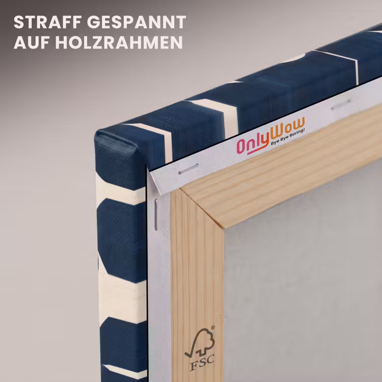 Modern - Geometrisch - Blauw canvas 2cm klein 34 -uniquesellingpoint_afwerking-onlywow_DE