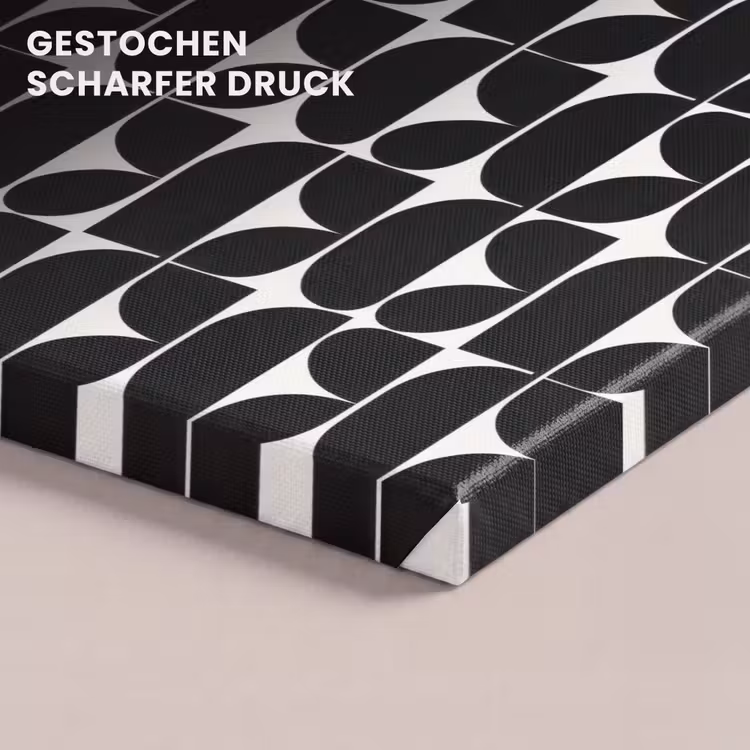 Modern - Geometrisch - Zwart canvas 2cm klein 34 -closeup_print_DE