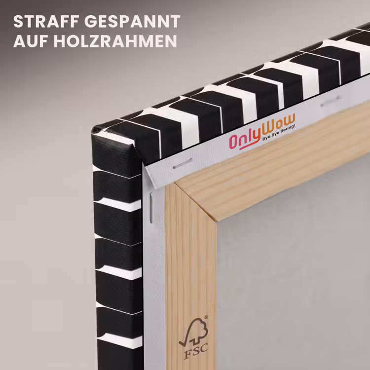 Modern - Geometrisch - Zwart canvas 2cm klein 34 -uniquesellingpoint_afwerking-onlywow_DE