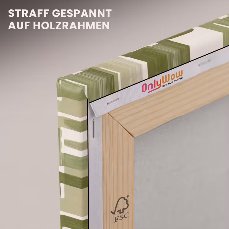 Modern - Grafisch - Groen canvas 2cm klein 34 -uniquesellingpoint_afwerking-onlywow_DE