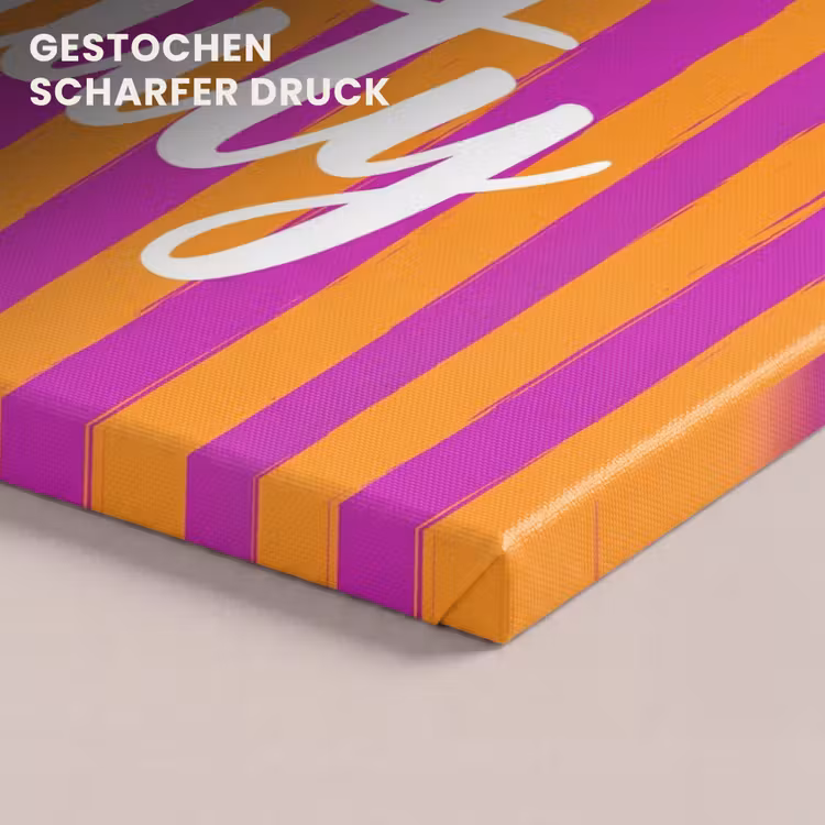 Modern - Hello - Oranje canvas 2cm klein -uniquesellingpoint_afwerking-onlywow_DE