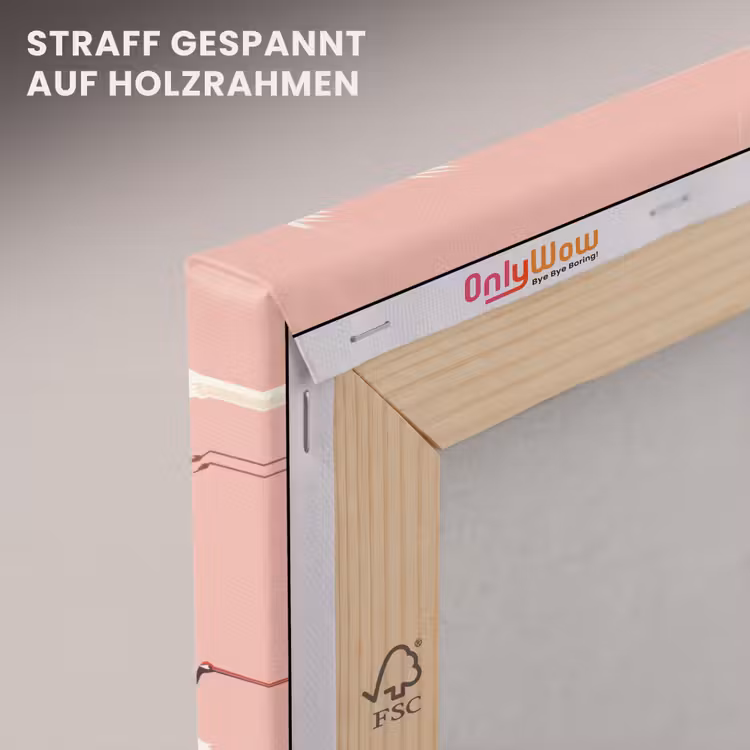 Modern - Kraanvogels - Roze canvas 2cm klein 34 -uniquesellingpoint_afwerking-onlywow_DE