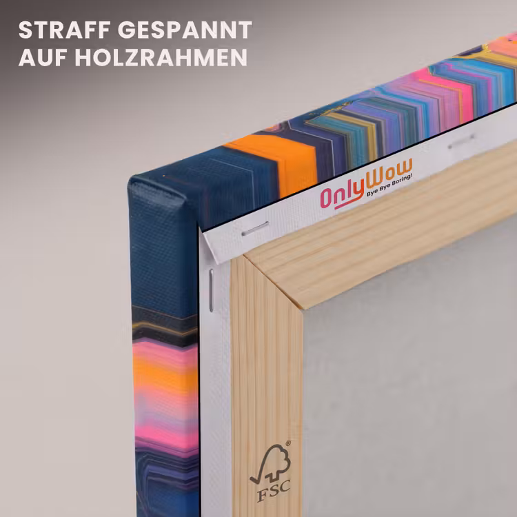 Modern - Marmer - Oranje canvas 2cm klein -uniquesellingpoint_afwerking-onlywow_DE
