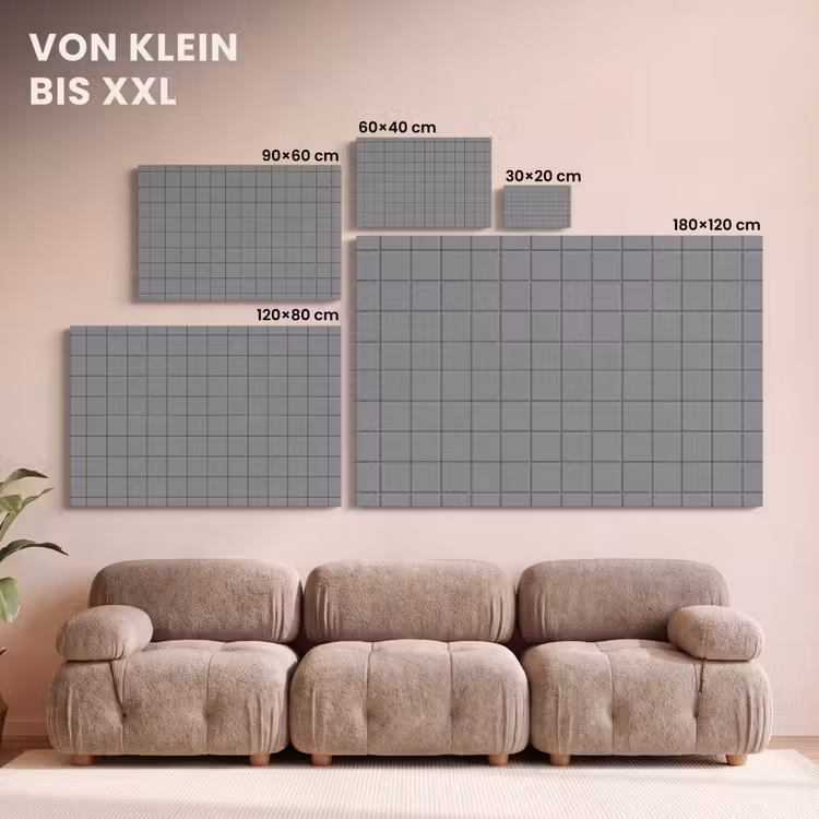 Modern - Patroon - Grijs canvas 2cm klein 34 -Xsfeer8_DE