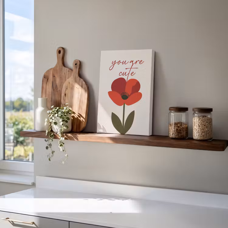 Klaproos - Bloem - Rood - Valentijn canvas 2cm klein -atmosphere_sfeer3_global
