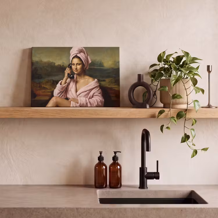 Mona - Klassiek - Roze canvas 2cm klein -sfeer6