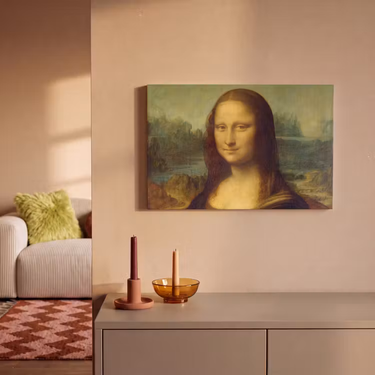 Mona Lisa - Leonardo da Vinci canvas 2cm klein -sfeer1