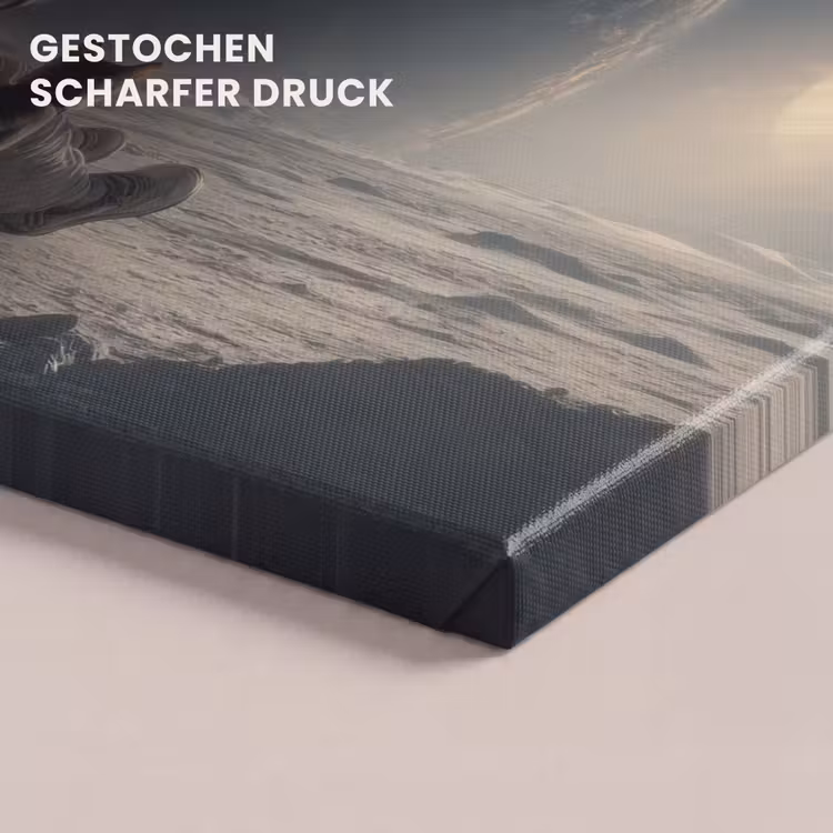 Maan - Kat - Astronaut - Ruimte canvas 2cm klein -uniquesellingpoint_afwerking-onlywow_DE