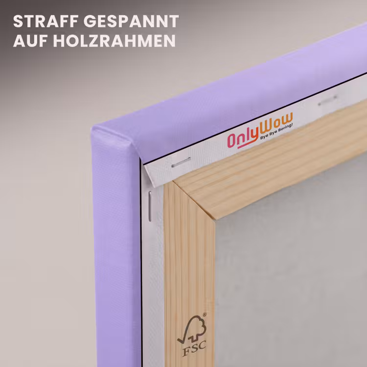Maandag - Mok - Koffie - Paars canvas 2cm klein -uniquesellingpoint_afwerking-onlywow_DE