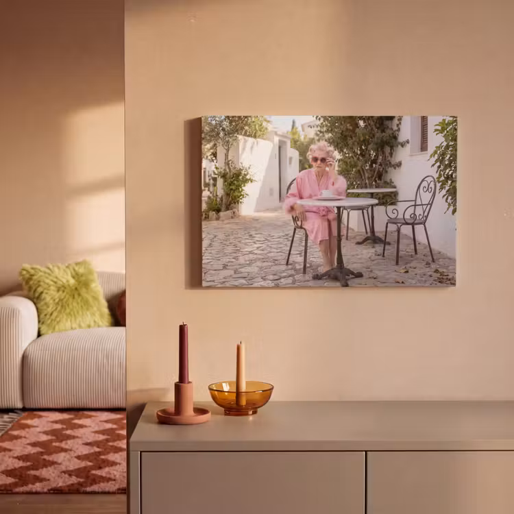 Ochtendjas - Krulspelden - Roze canvas 2cm klein -sfeer1