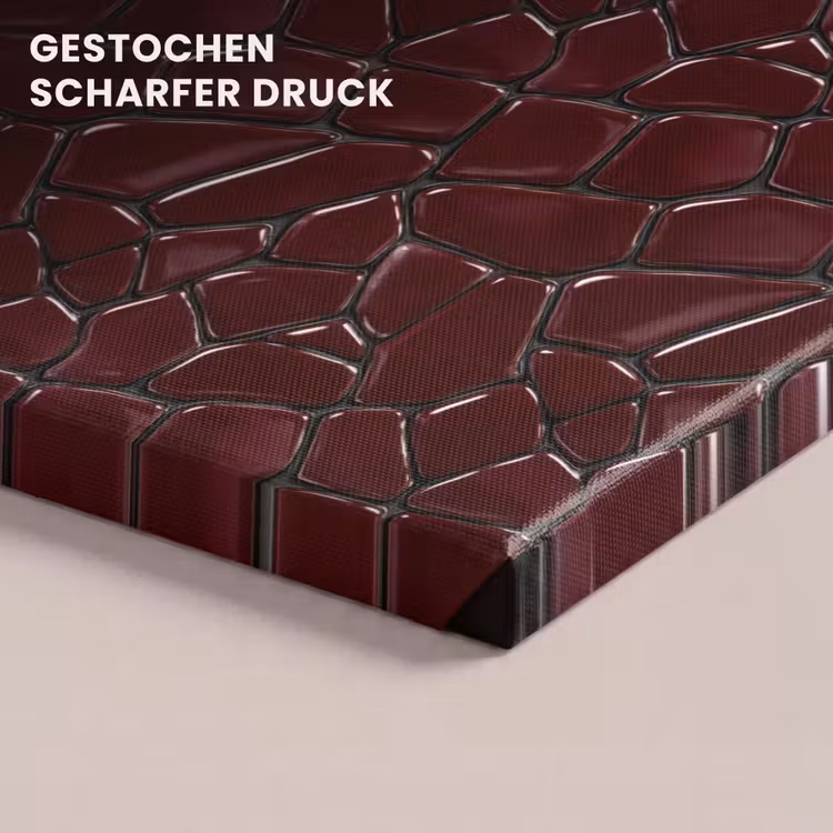 Mozaïek - Tegel - Bordeauxrood canvas 2cm klein 34 -closeup_print_DE