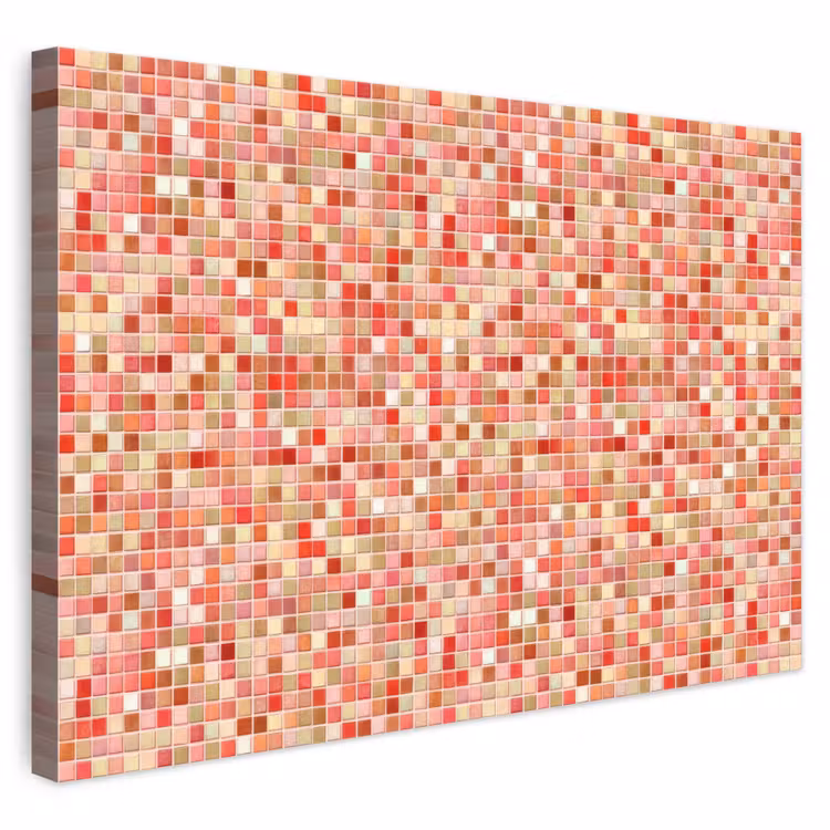 Mozaïek - Tegel - Patroon - Kleurrijk canvas 2cm klein 34 -3d