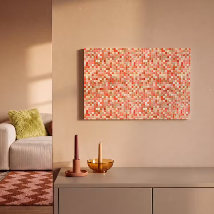 Mozaïek - Tegel - Patroon - Kleurrijk canvas 2cm klein 34 -sfeer1