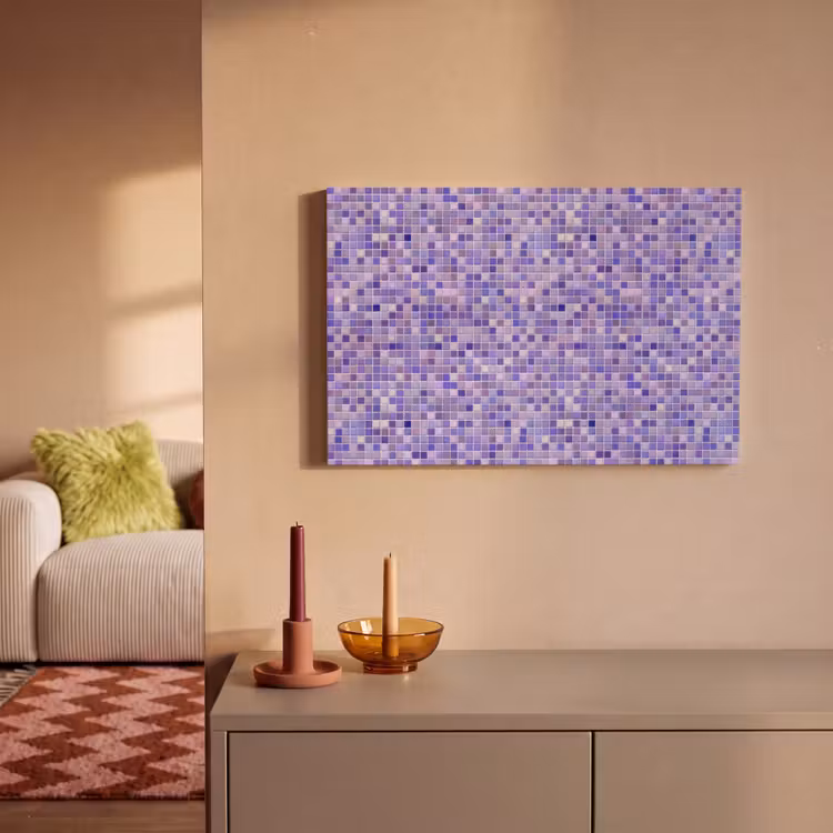 Mozaïek - Tegels - Lila - Amethist canvas 2cm klein 34 -sfeer1