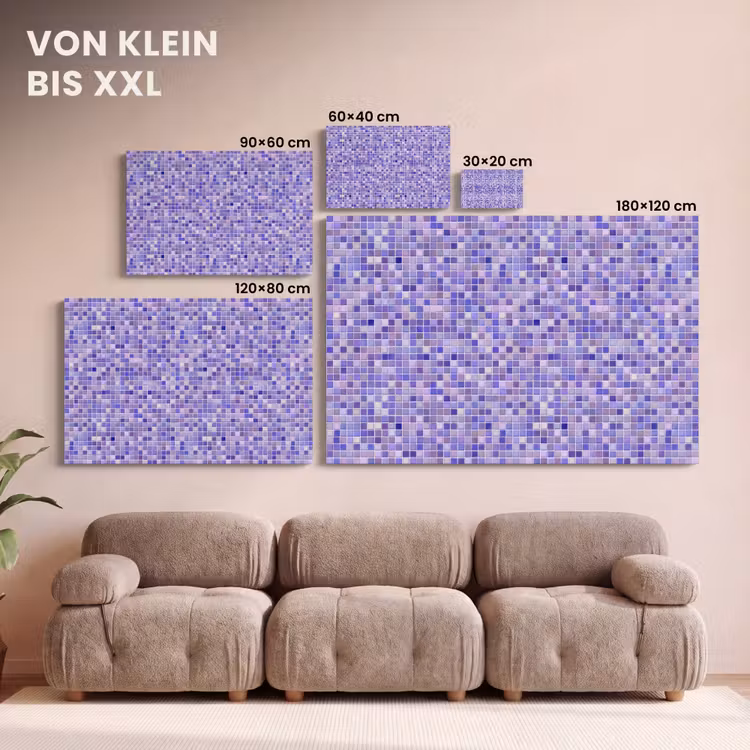 Mozaïek - Tegels - Lila - Amethist canvas 2cm klein 34 -Xsfeer8_DE