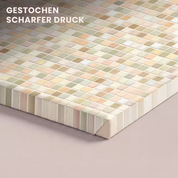 Mozaïek - Patroon - Beige canvas 2cm klein 34 -closeup_print_DE