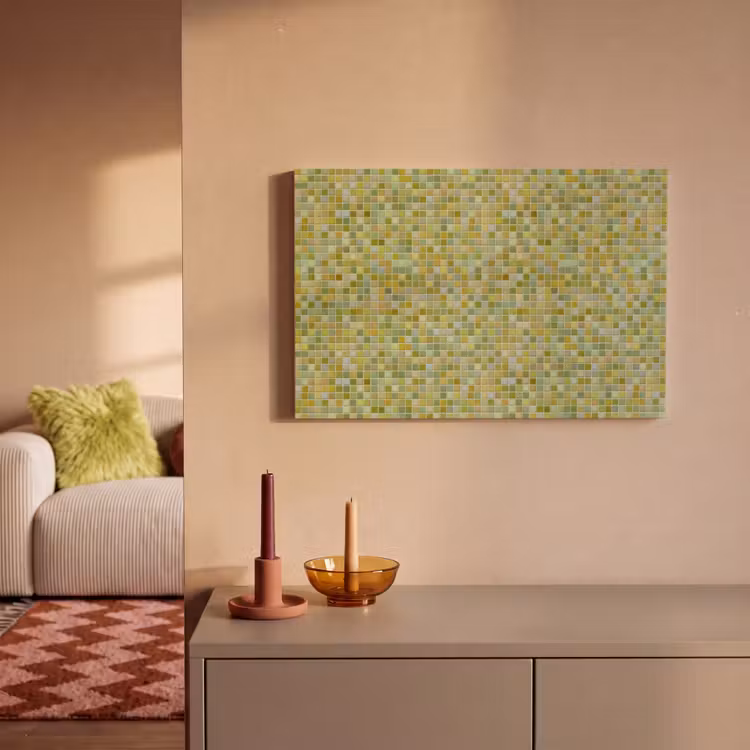 Mozaïek - Patroon - Groen canvas 2cm klein 34 -sfeer1