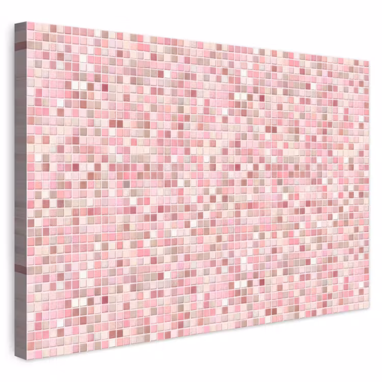 Mozaïek - Patroon - Roze canvas 2cm klein 34 -3d