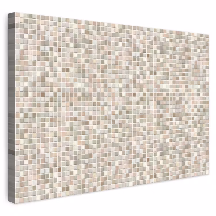 Mozaïek - Patroon- Taupe canvas 2cm klein 34 -3d