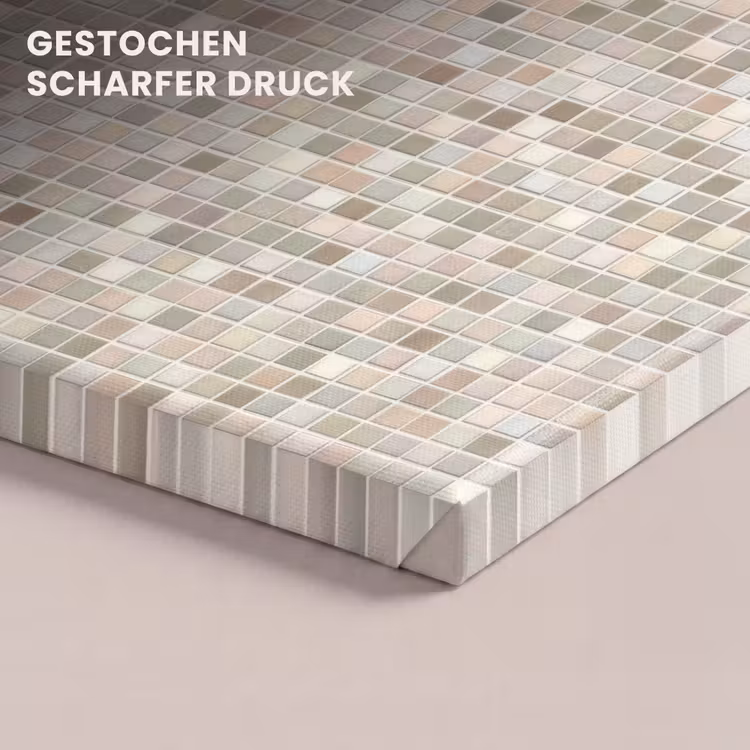 Mozaïek - Patroon- Taupe canvas 2cm klein 34 -closeup_print_DE