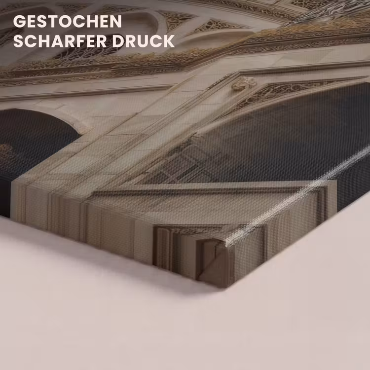 Mozaïekkoepels - Gouden spitsen - Islamitisch canvas 2cm klein -closeup_print_DE