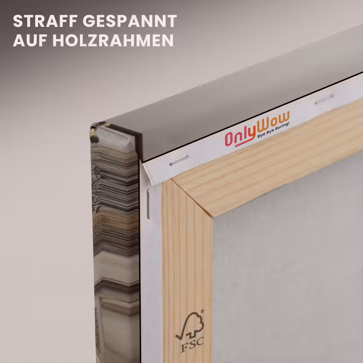 Mozaïekkoepels - Gouden spitsen - Islamitisch canvas 2cm klein -uniquesellingpoint_afwerking-onlywow_DE