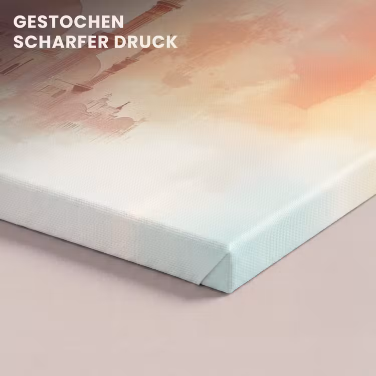 Moskee - Kleurrijke wolken - Arabisch - Ramadan - Islamitische canvas 2cm klein -closeup_print_DE