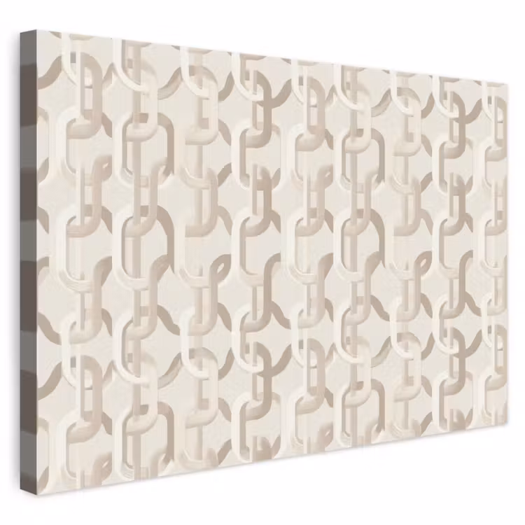 Motief - Abstract - Beige canvas 2cm klein 34 -3d