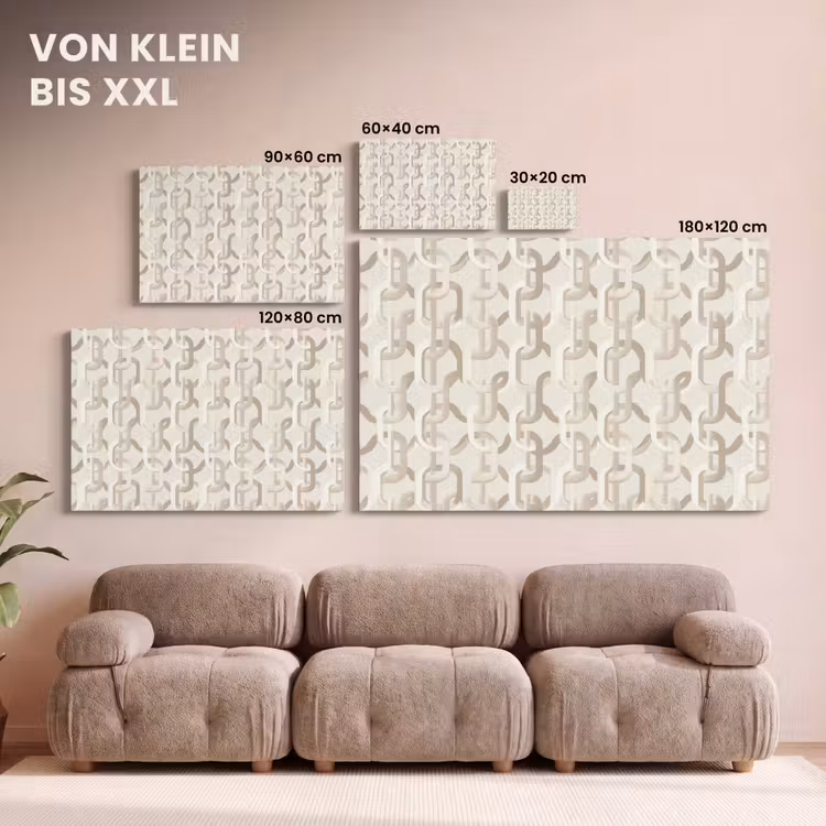 Motief - Abstract - Beige canvas 2cm klein 34 -Xsfeer8_DE