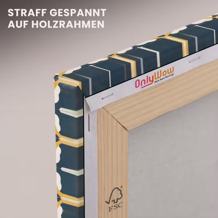 Motief - Tegel - Okergeel canvas 2cm klein 34 -uniquesellingpoint_afwerking-onlywow_DE